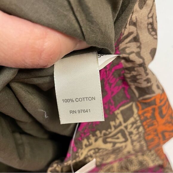 J. JILL Multicolored bohemian midi a- line skirt , 100% cotton, size‎ XSP NEW! - Picture 4 of 10